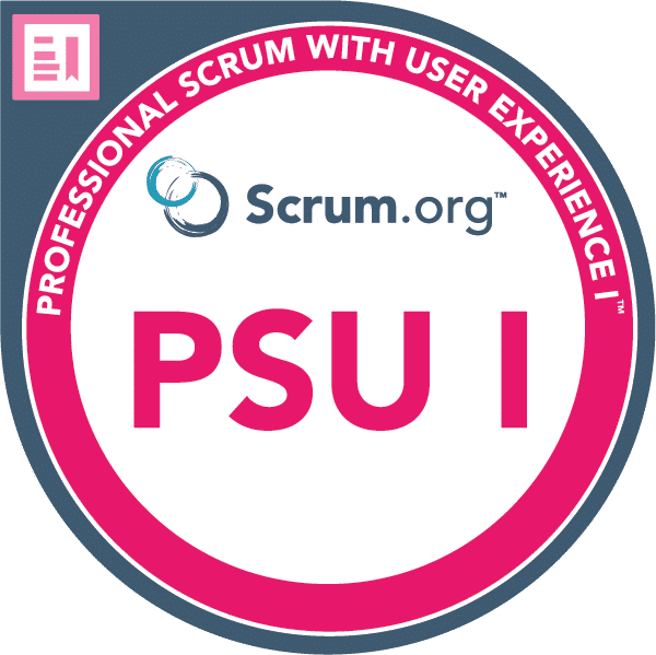 Professional Scrum Master I (PSM I) badge